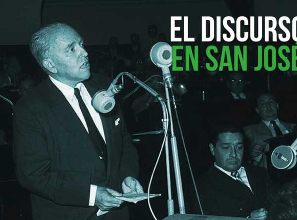 El discurso en San José