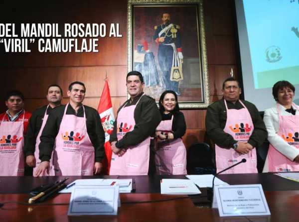 Del mandil rosado al “viril” camuflaje