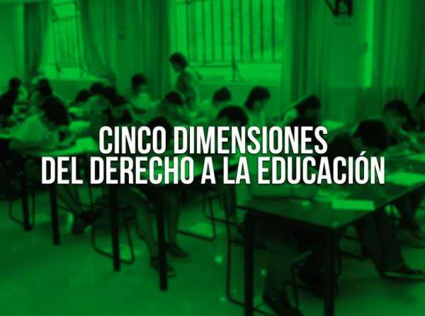 Cinco dimensiones del derecho a la educaci&oacute;n