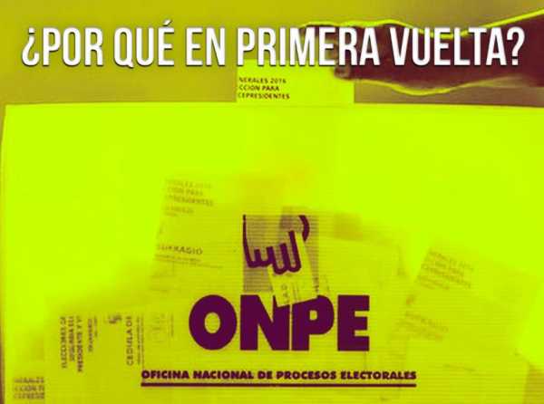 ¿Por qué en primera vuelta?