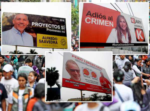 Municipales y afiches. De todo como en botica