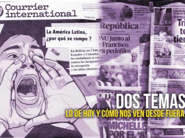 Dos temas. Lo de hoy y cómo nos ven desde fuera