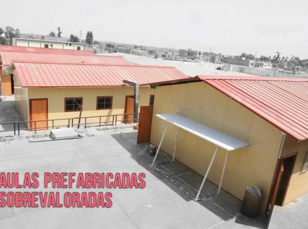 Aulas prefabricadas sobrevaloradas