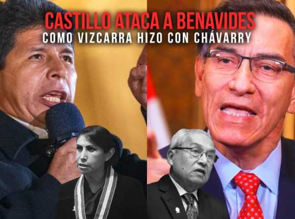 Castillo ataca a Benavides como Vizcarra hizo con Chávarry 