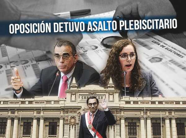 Oposición detuvo asalto plebiscitario