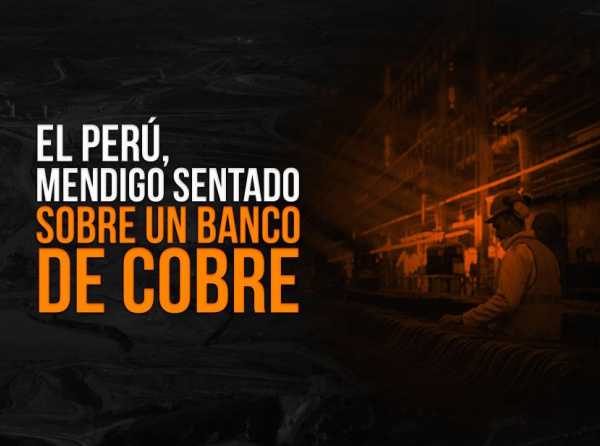 El Perú, mendigo sentado sobre un banco de cobre