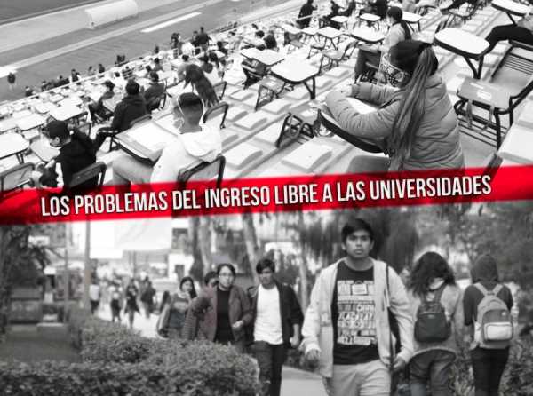 Los problemas del ingreso libre a las universidades