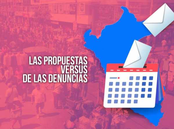 Los candidatos de las propuestas versus los de las denuncias