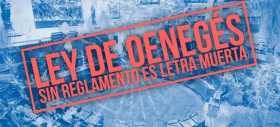 Ley de oenegés sin reglamento es letra muerta