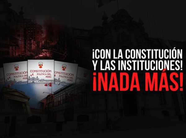 ¡Con la Constitución y las instituciones! ¡Nada más!