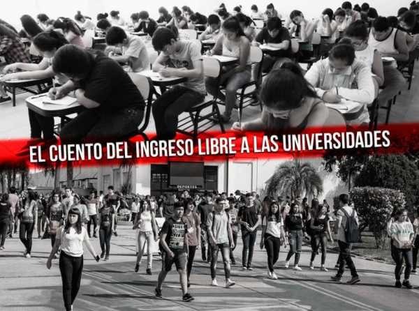 El cuento del ingreso libre a las universidades