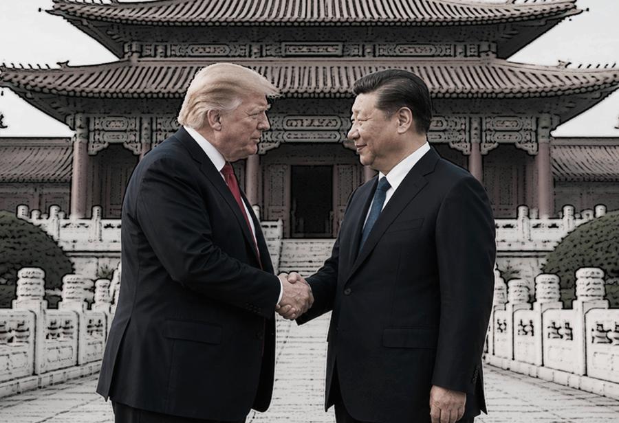 Trump y Xi, cara a cara en Beijing