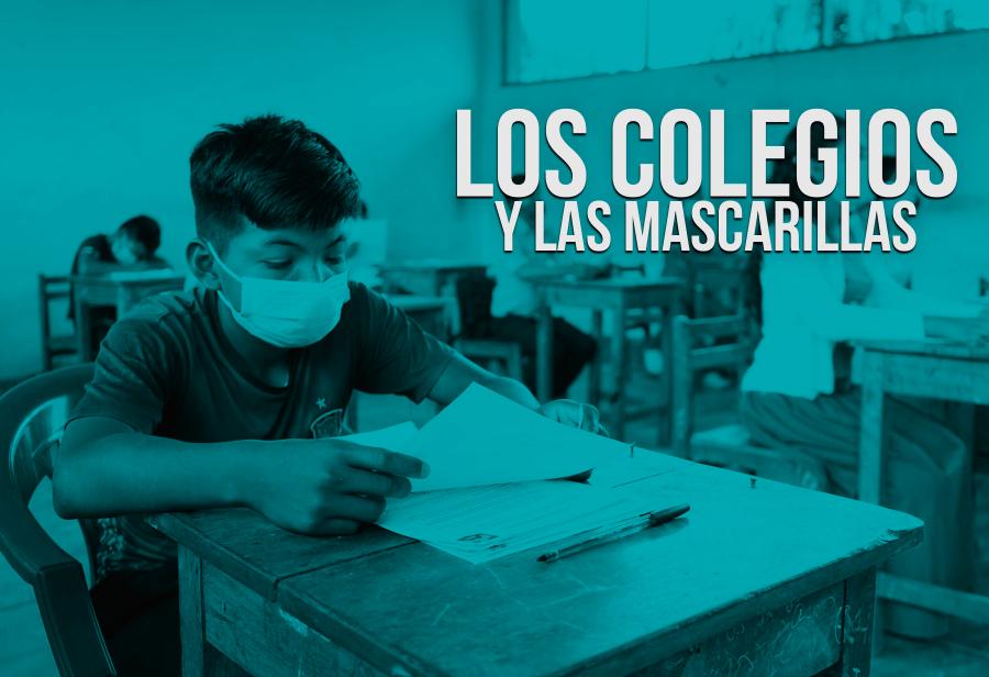Los colegios y las mascarillas