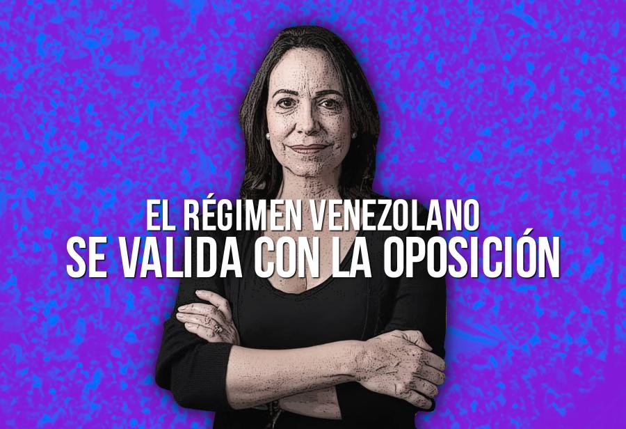 El régimen venezolano se valida con la oposición