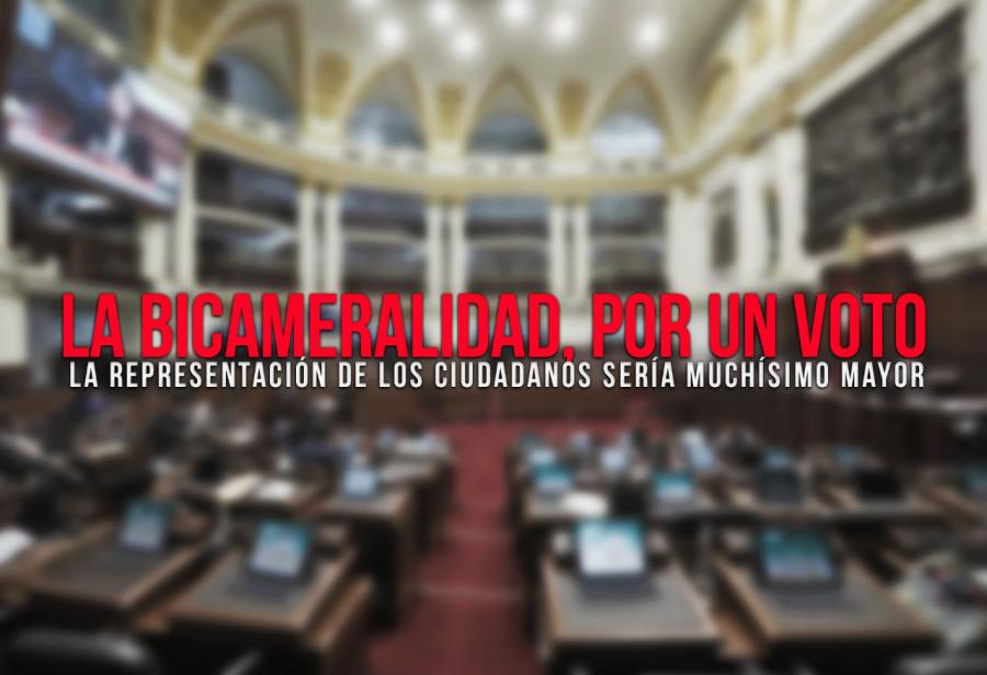 La bicameralidad, por un voto
