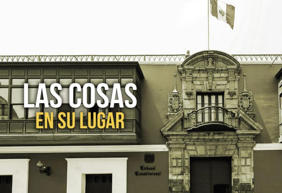 Las cosas en su lugar