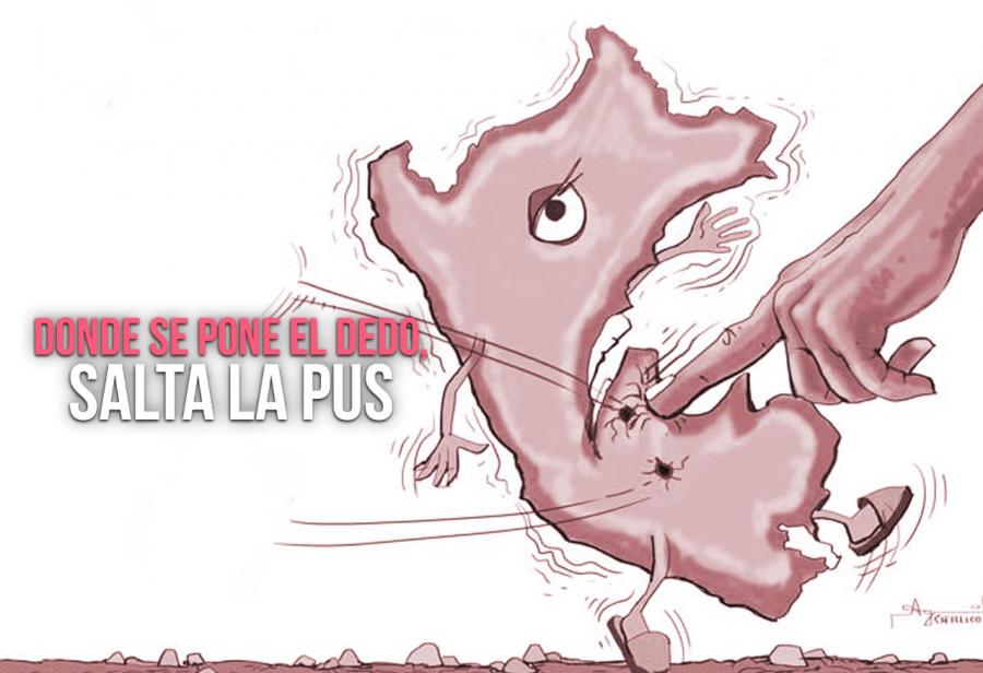 Donde se pone el dedo, salta la pus