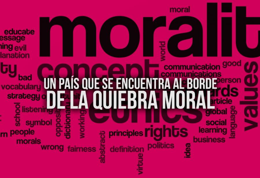 Un país que se encuentra al borde de la quiebra moral