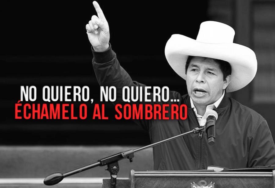 No quiero, no quiero… échamelo al sombrero