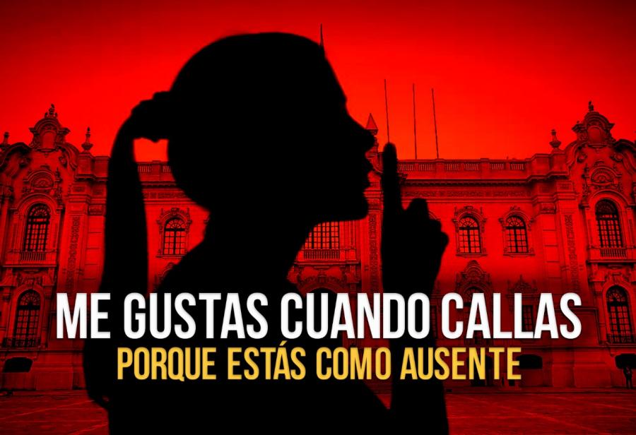 Me gustas cuando callas porque estás como ausente