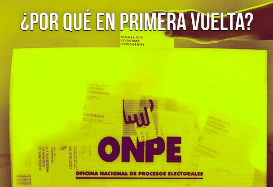 ¿Por qué en primera vuelta?