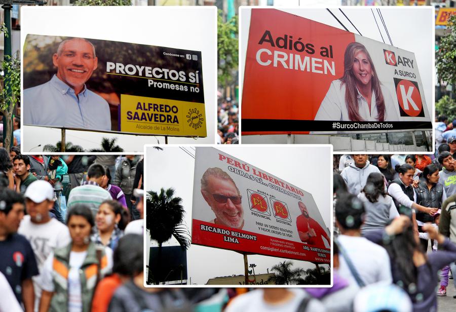 Municipales y afiches. De todo como en botica