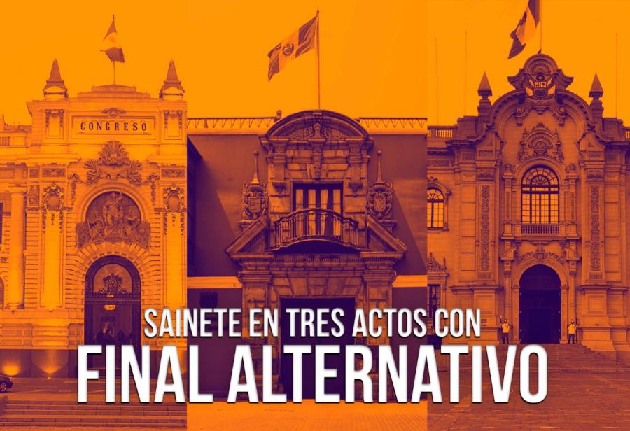 Sainete en tres actos con final alternativo