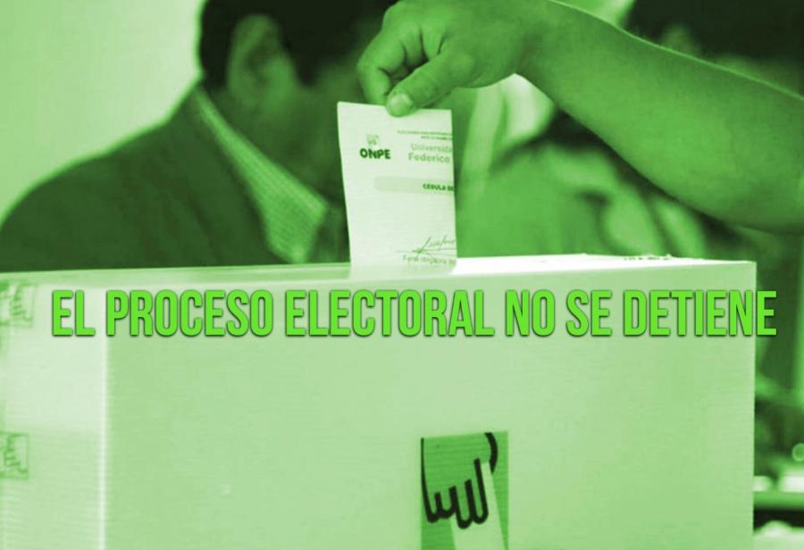 El proceso electoral no se detiene