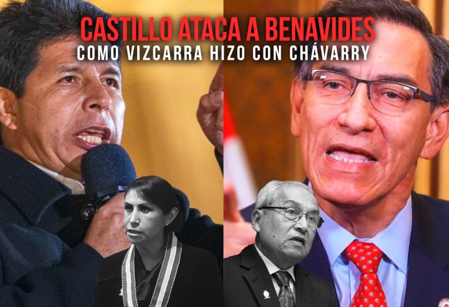 Castillo ataca a Benavides como Vizcarra hizo con Chávarry