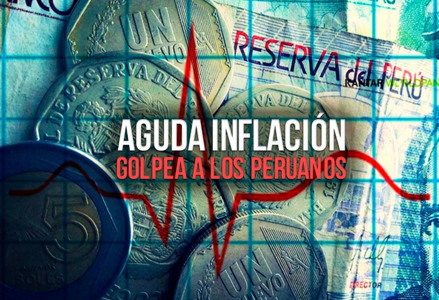 Aguda inflación golpea a los peruanos