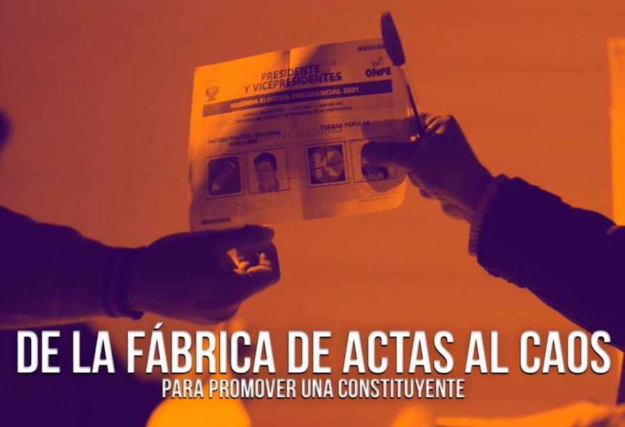 De la fábrica de actas al caos para promover una constituyente
