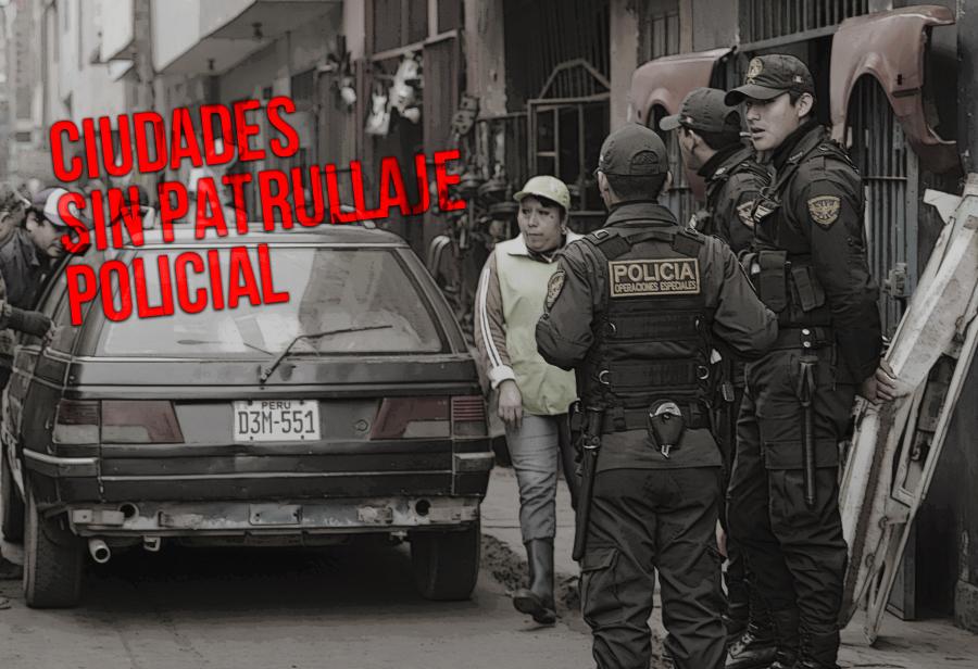 Ciudades sin patrullaje policial