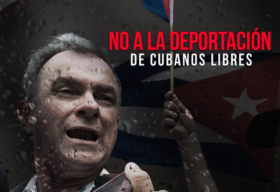 No a la deportación de cubanos libres