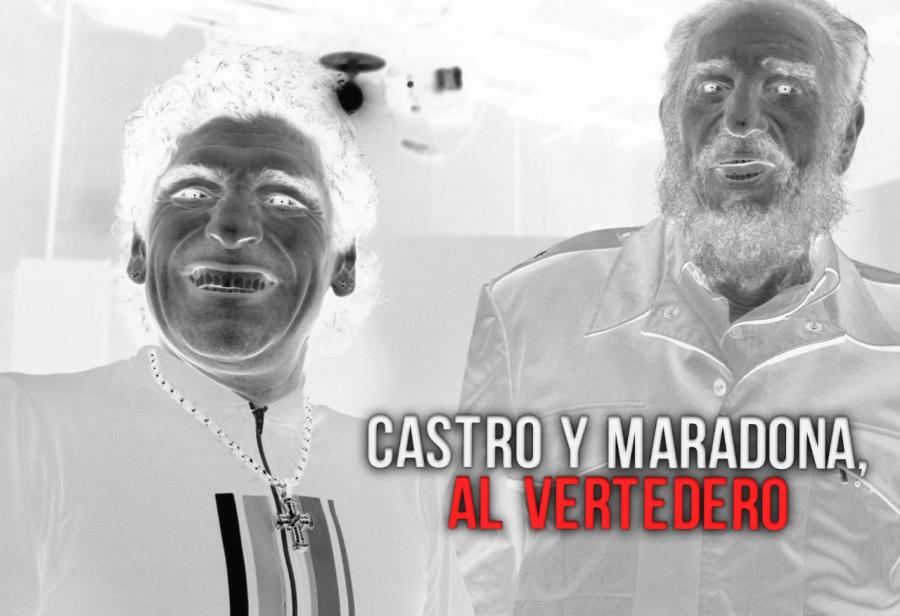 Castro y Maradona, al vertedero
