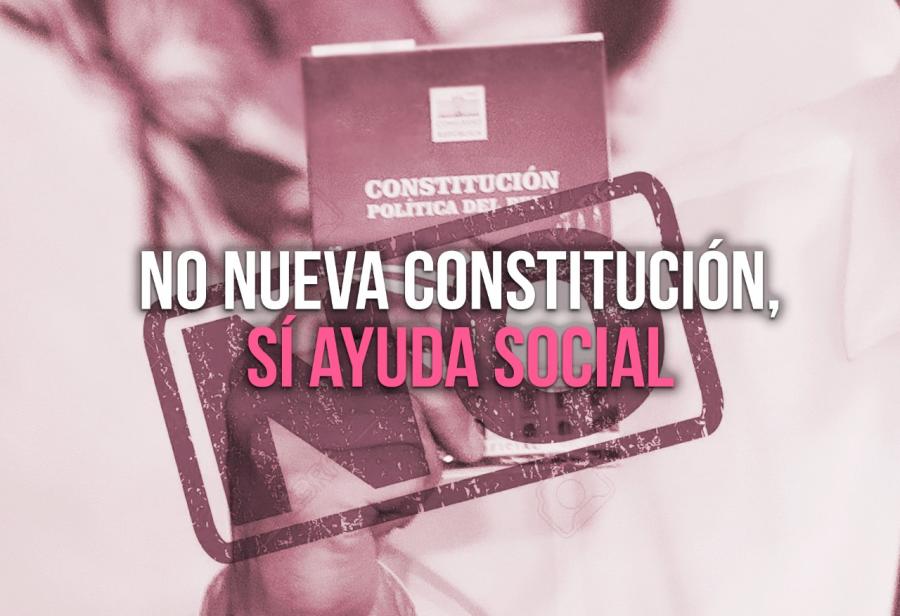 No nueva Constitución, sí ayuda social