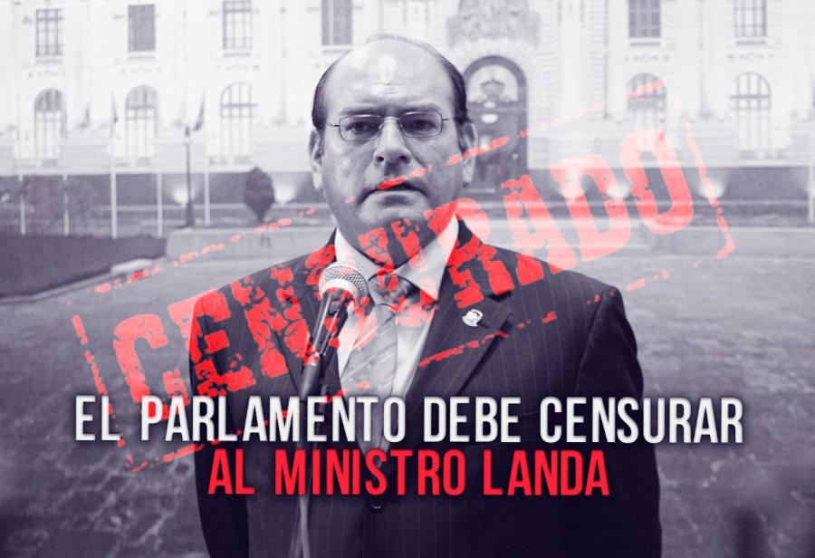 El Parlamento debe censurar al ministro Landa