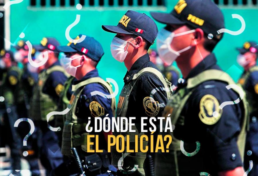 ¿Dónde está el policía?