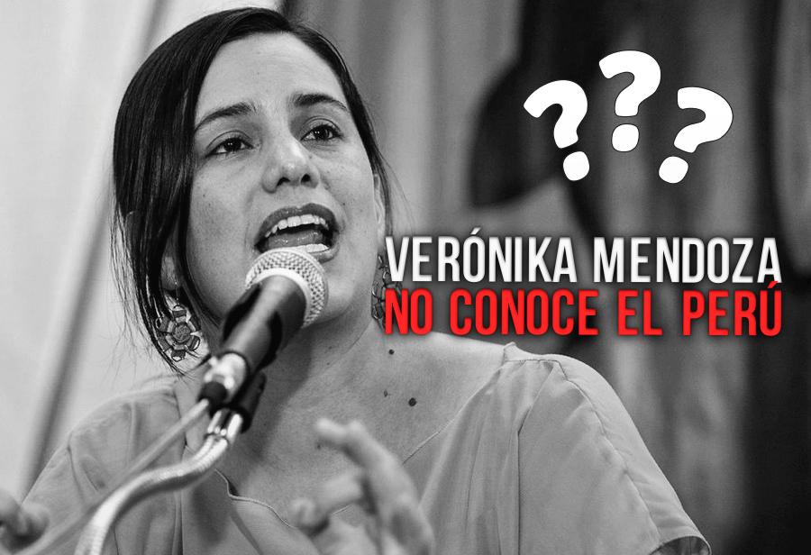 Verónika Mendoza no conoce el Perú