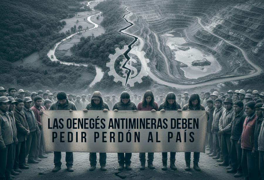 Las oeneg&eacute;s antimineras deben pedir perd&oacute;n al pa&iacute;s
