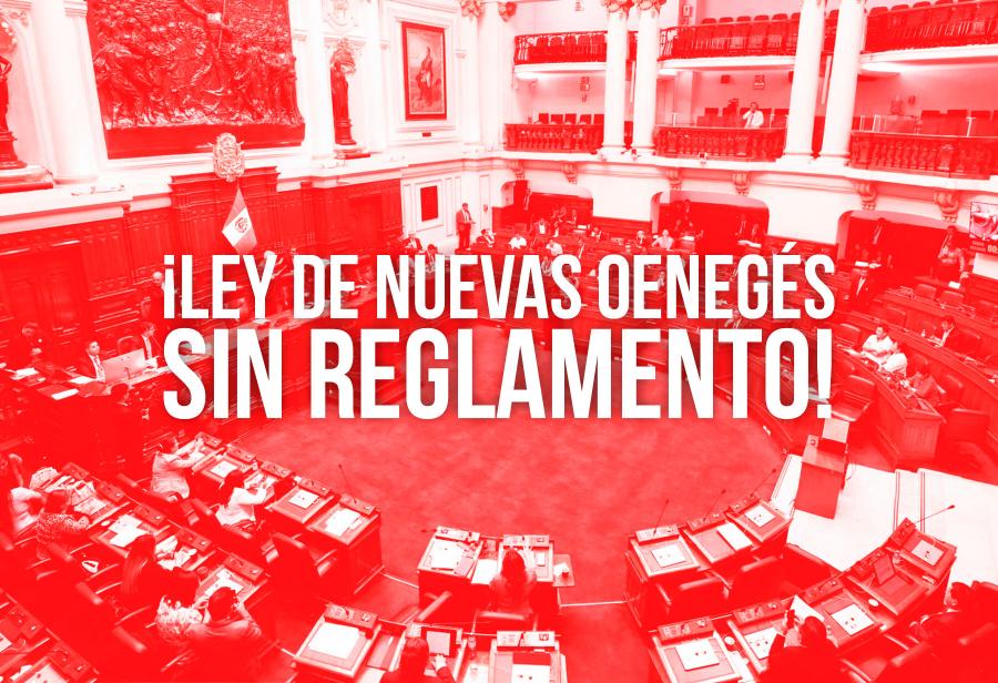 ¡Ley de nuevas oenegés sin reglamento! ¿Surge nueva oligarquía?