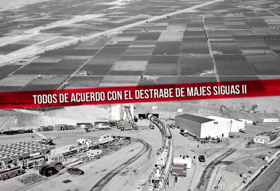 Todos de acuerdo con el destrabe de Majes Siguas II