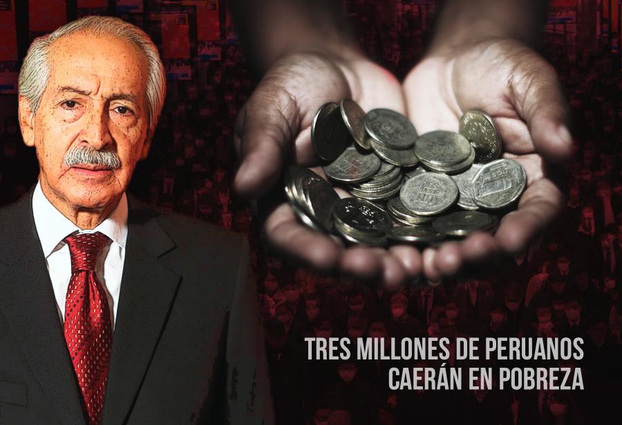 Tres millones de peruanos caer&aacute;n en pobreza