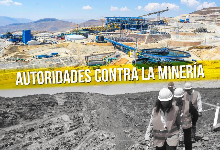 Autoridades contra la minería