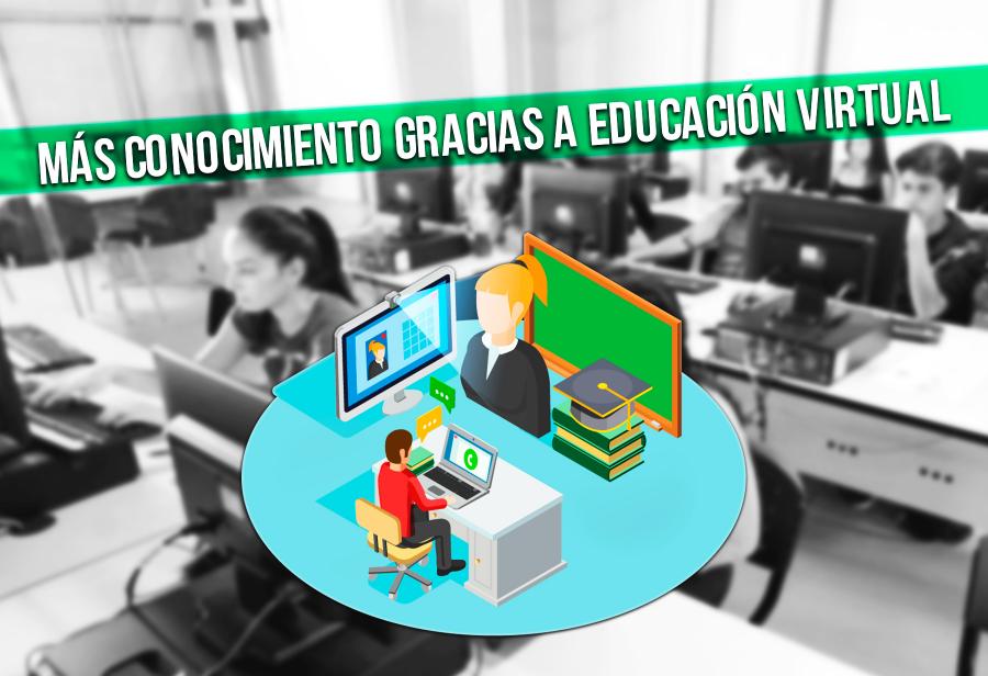 Más conocimiento gracias a educación virtual