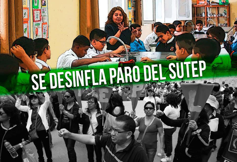 Se desinfla paro del SUTEP