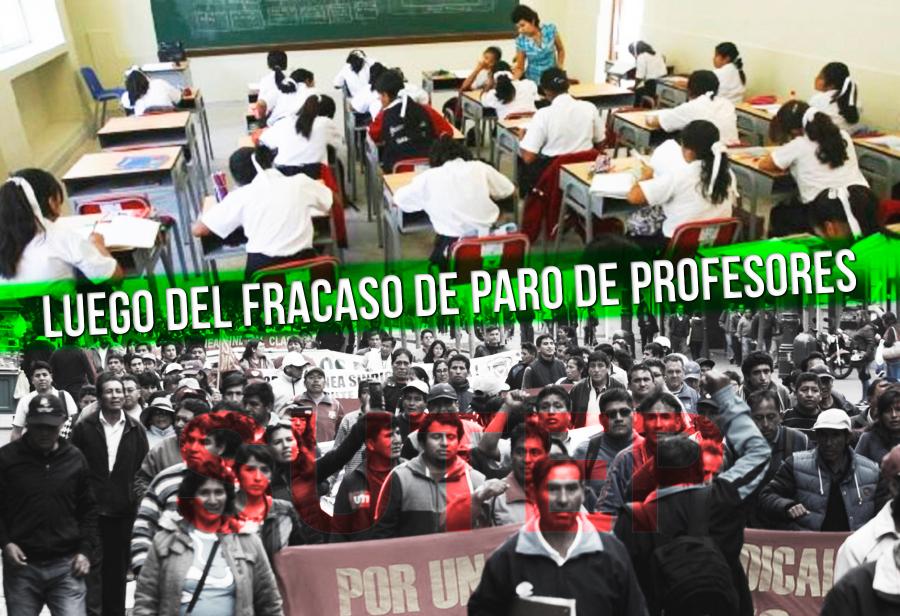 Luego del fracaso de paro de profesores