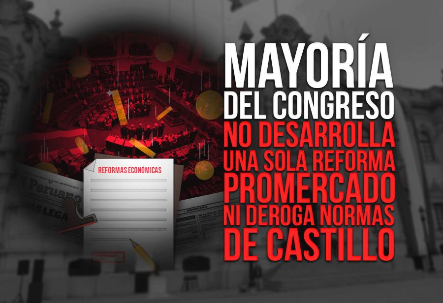 La mayoría del Congreso no entiende relación entre libertad y economía