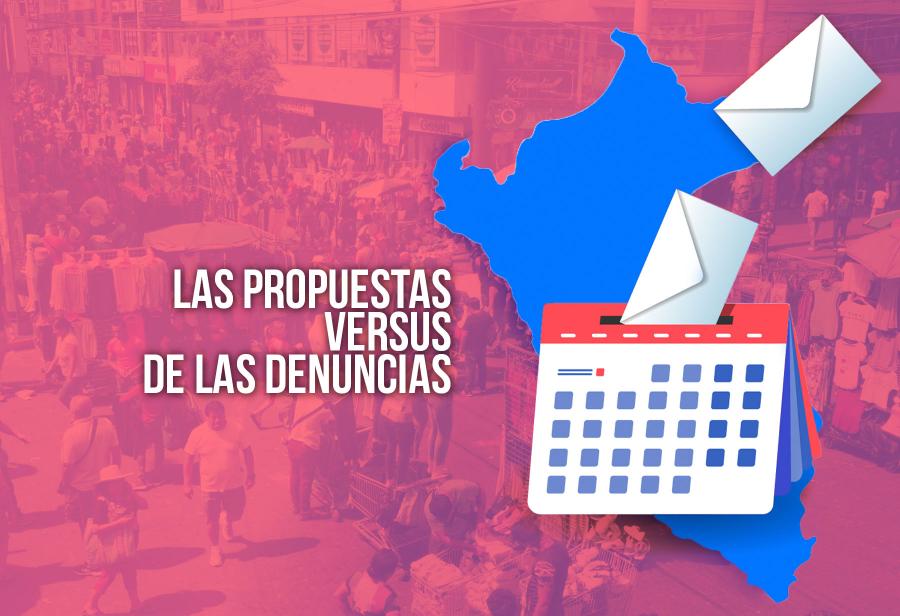 Los candidatos de las propuestas versus los de las denuncias