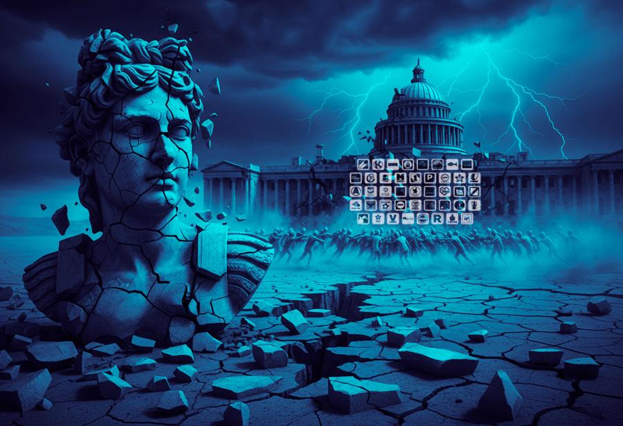 La terrible fragmentaci&oacute;n pol&iacute;tica y la destrucci&oacute;n de los partidos