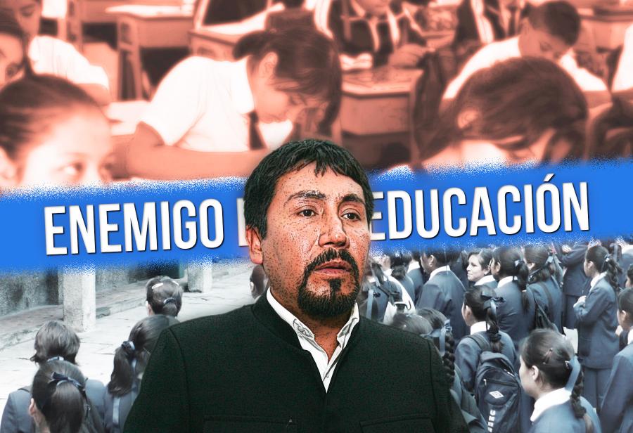 Gobernador de Arequipa: enemigo de la educación